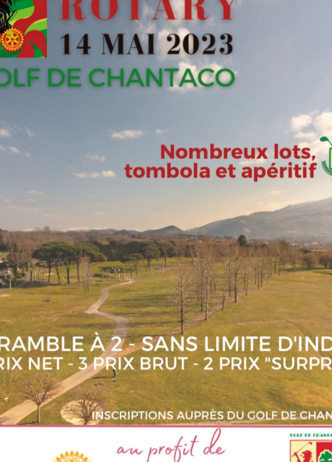 ATTENTION : CHANGEMENT DE DATE 
Tournoi de golf 
Action au profit de l'Association " Tous Pour Agosti"